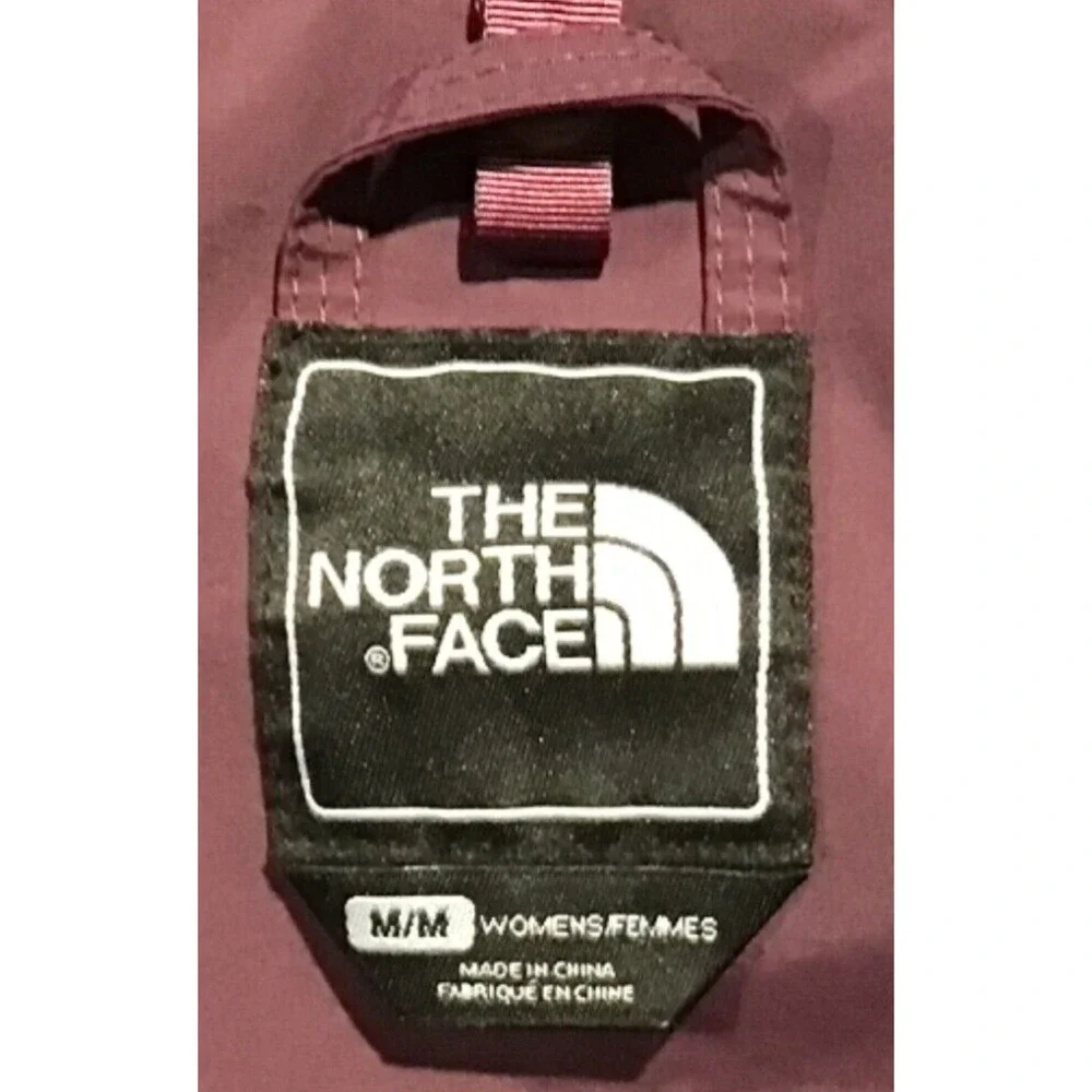 The North Face Women’s Burgundy Full Zip Hooded Rain Jacket Size Medium
